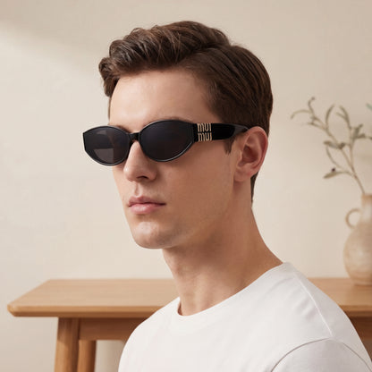 Snap Optics Oval Silhouette Sunglasses