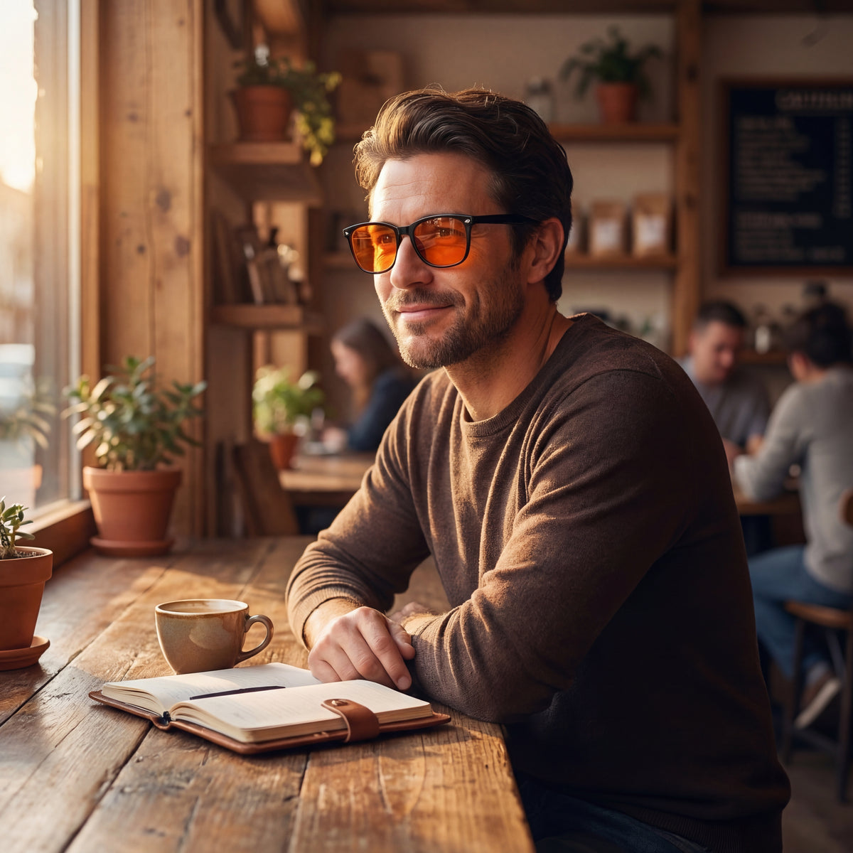 Snap Optics Red Lens Blue Light Glasses